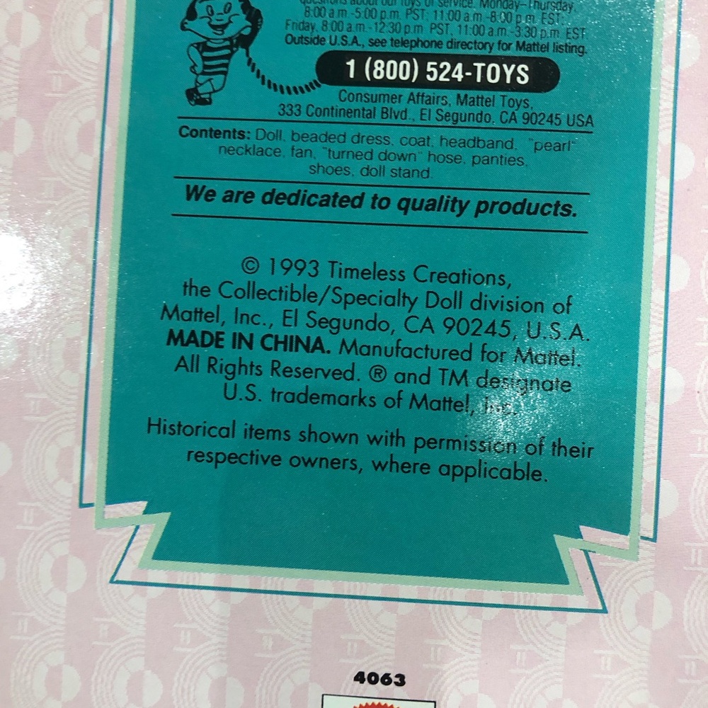 Barbie 1920’s Flapper The Great Eras Collection - Picture 8 of 8